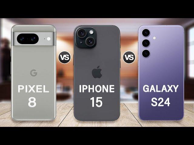 Samsung Galaxy S24 Vs iPhone 15 Vs Pixel 8 Specs Review