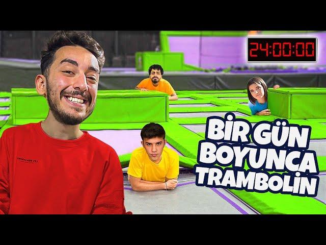 BİR GÜN BOYUNCA TRAMBOLIN PARKTA KALMAK ! @AhmetCanDündar @siladundar1