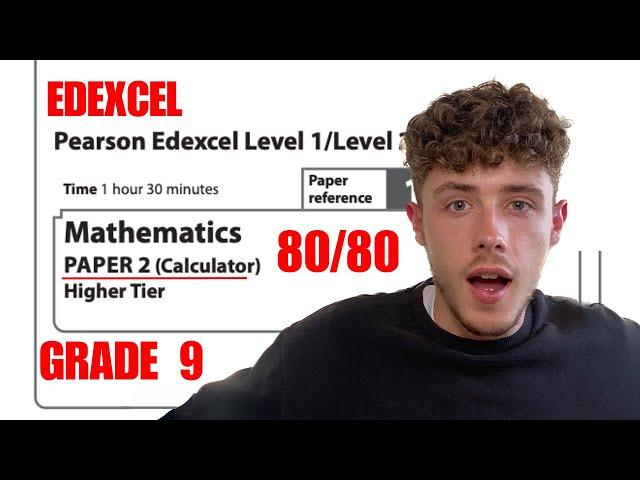 GCSE Maths Edexcel Paper 2 Higher in 20 Minutes!| How to get a Grade 9