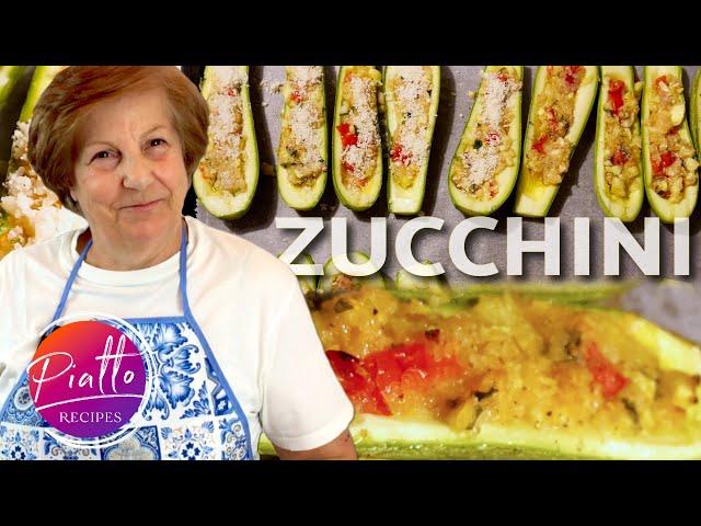 Italian Grandma Makes Stuffed Zucchini Boats  Fast and Easy Recipe!