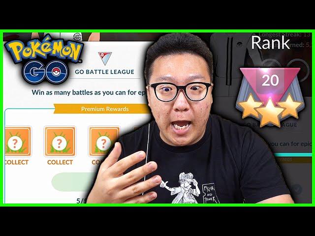 Premium GO Battle League Encounter Rewards From Rank 1-20 in Pokemon GO