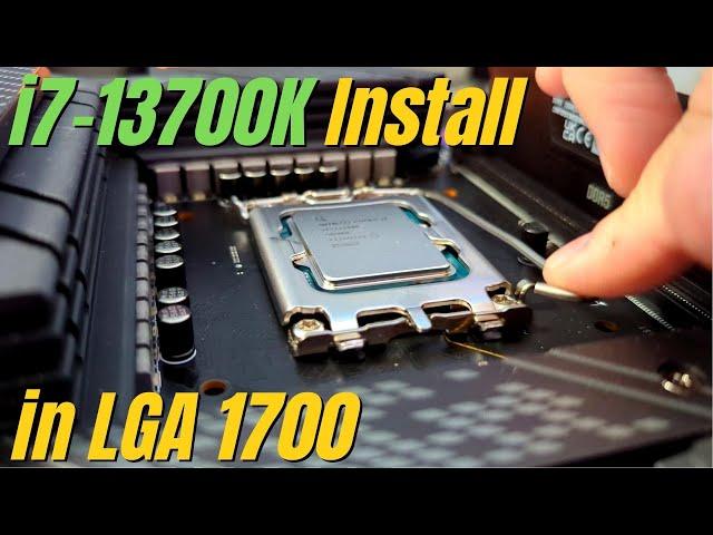 Intel i7-13700K Install in LGA 1700 on MSI MPG Z690 Carbon WiFi Motherboard