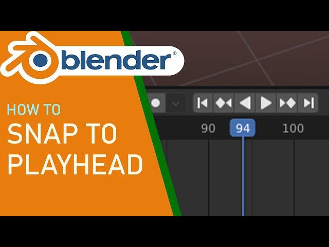 How to snap to playhead in blender