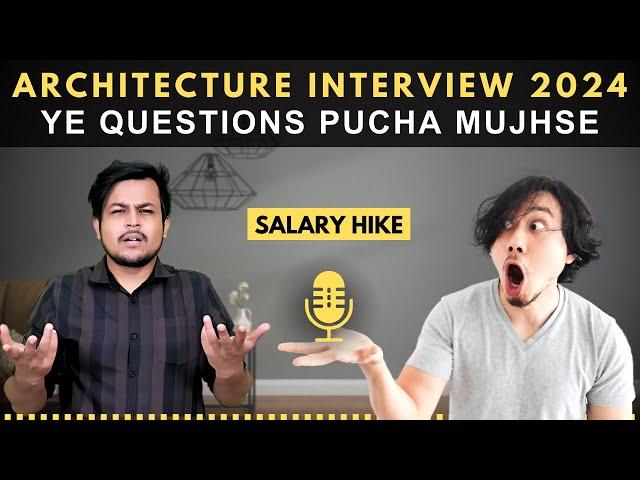 Confidence Overloaded! Architecture Job Interview Question Ask To Mee | Be Prepared with Portfolio