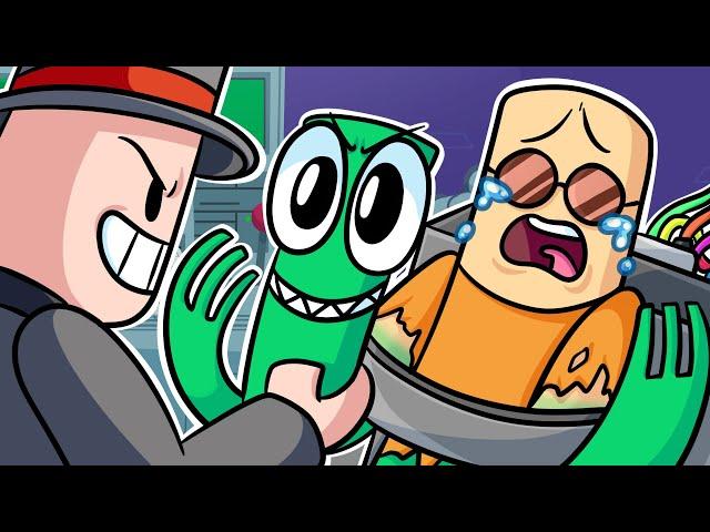 GREEN's SAD ORIGIN STORY! Roblox Rainbow Friends Animation