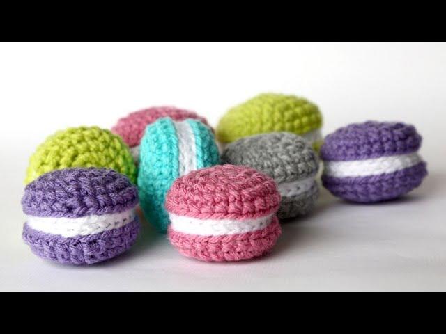 How to Crochet Easy Macarons. Play Food