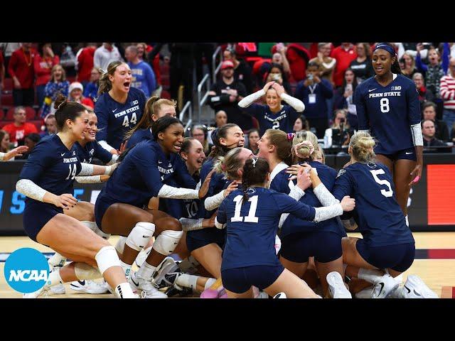 4th set comeback, full 5th set from Penn State-Nebraska NCAA volleyball semifinals