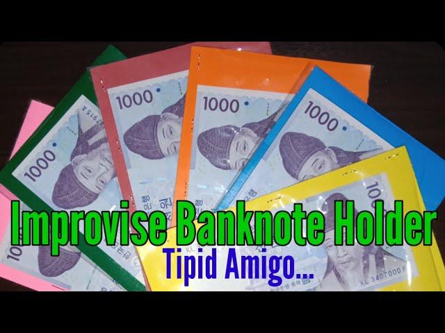 How to make improvise banknote card holder?Worldcoins&Currency.ALEJANDRO BELGA TV