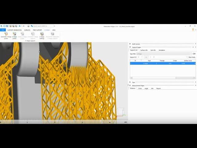 Materialise e-Stage for Metal Support in SG Mode | Materialise Magics 23