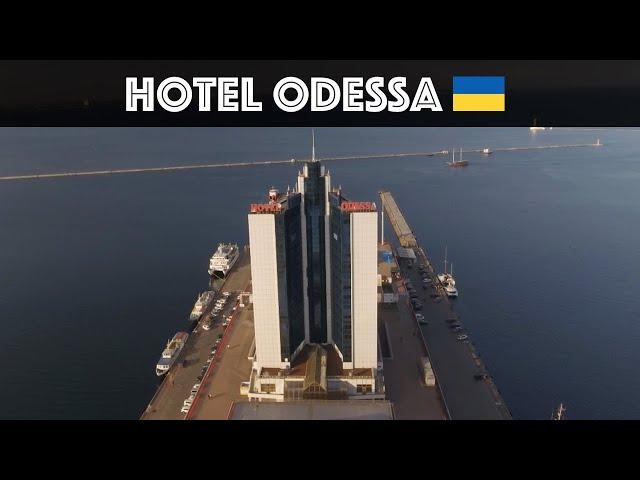 Hotel Odessa at Port of Odessa, Ukraine, 4K Drone Footage