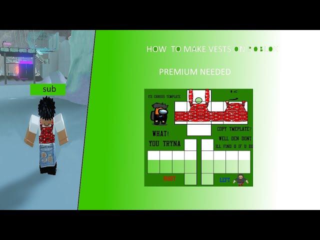 How to make vests on roblox