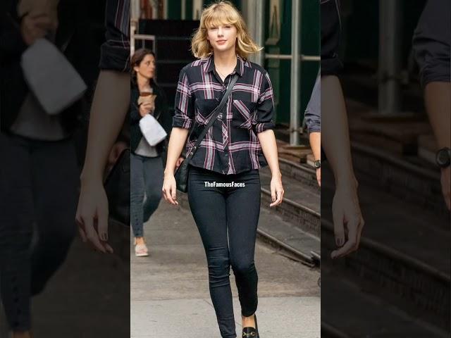 Taylor Swift Street Style|Taylor Swift Street Fashion|#shortsfeed #taylorswift#thefamousfaces|