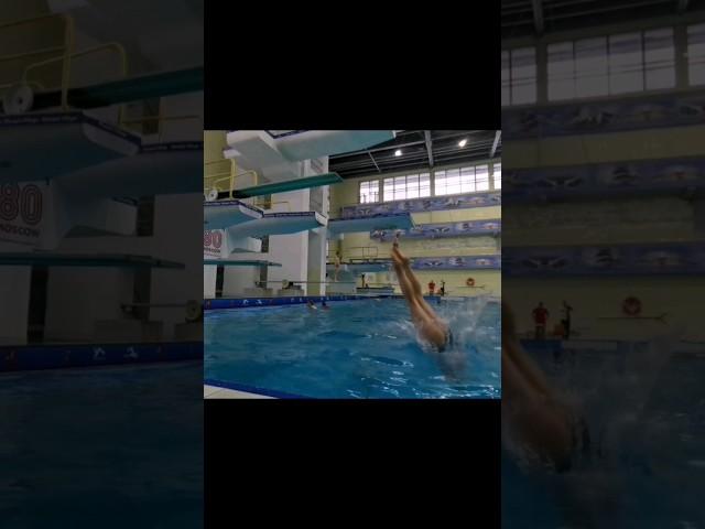 1.5 Forward Tuck 1m #прыжкивводу #diving #springboard