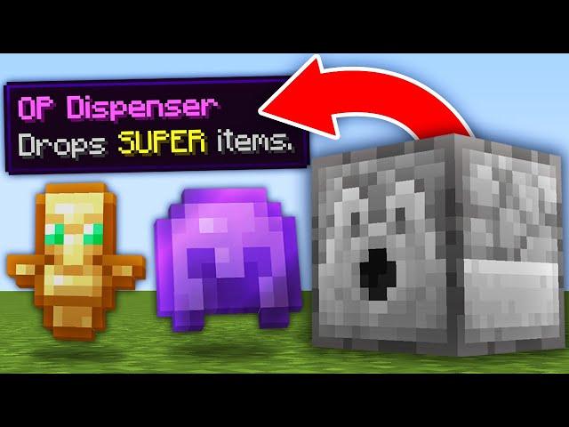 Minecraft, But Dispensers Drop OP Items...