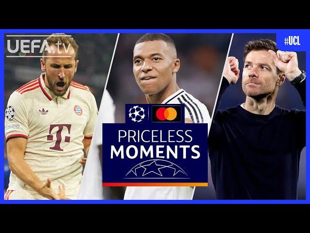 #UCL PRICELESS MOMENTS of the Week | Kane, Mbappé, Leverkusen...