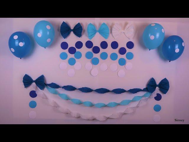 DIY Boy Party Decoration Ideas | Babyshower And Birthday Decoration Ideas At Home For Boy