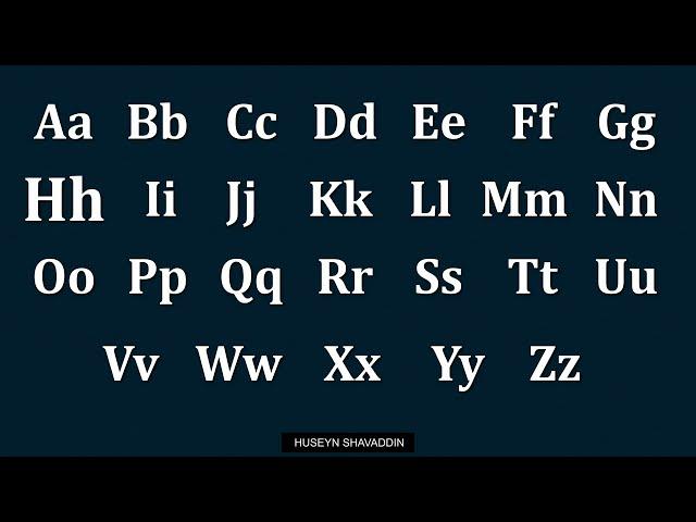 English Alphabet