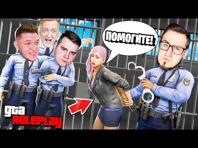 ПОСАДИЛИ В ТЮРЬМУ ОПАСНОГО ПРЕСТУПНИКА! ОТБИЛИ ОГРАБЛЕНИЕ МАГАЗИНА! (GTA 5 RP)