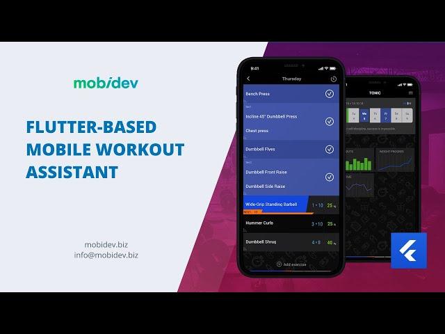 Flutter Demo App Example: Mobile Workout Assistant