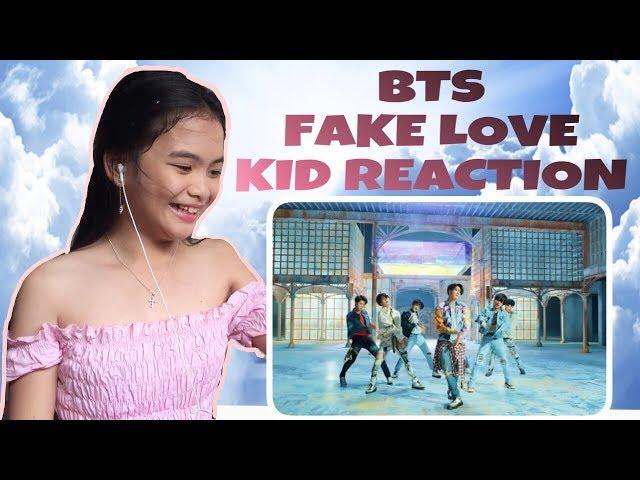 BTS FAKE LOVE Official MV Kid Reaction