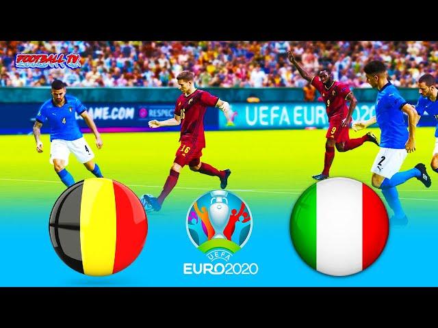 PES 2021 - Belgium vs Italy - UEFA EURO 2020 - Full Match - Gameplay PC