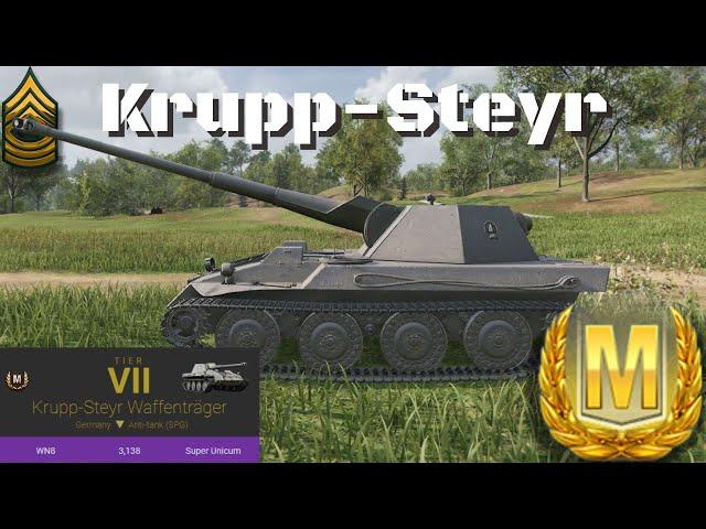 Krupp-Steyr Waffenträger Ace Tanker Battle, World of Tanks Console Modern Armor.