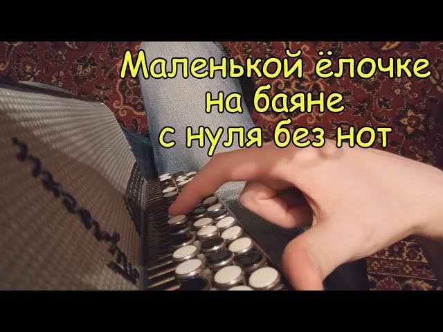 Маленькой ёлочке. Самый простой способ научиться играть на баяне с нуля без нот в любом возрасте.