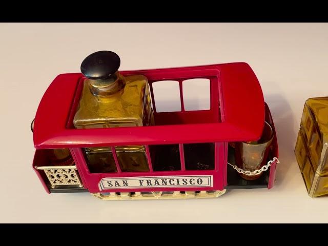 San Francisco Trolley Decanter and Glasses Set Video