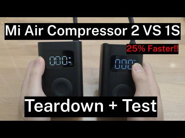 Xiaomi Mijia Air Compressor 2 [25% Faster] vs Mijia Air Compressor 1s Teardown, Test, Compare 4K