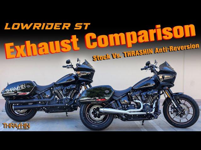 Harley-Davidson Lowrider ST Exhaust Comparison - Thrashin Exhaust