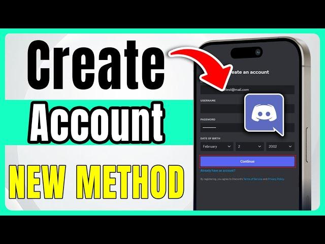 How to Create Discord Account on Mobile 2024 (Android& iOS) Make Discord Account