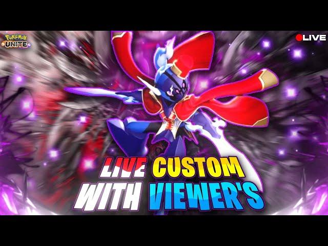 Pokemon Unite Live Playing Custom Battles With Viewers