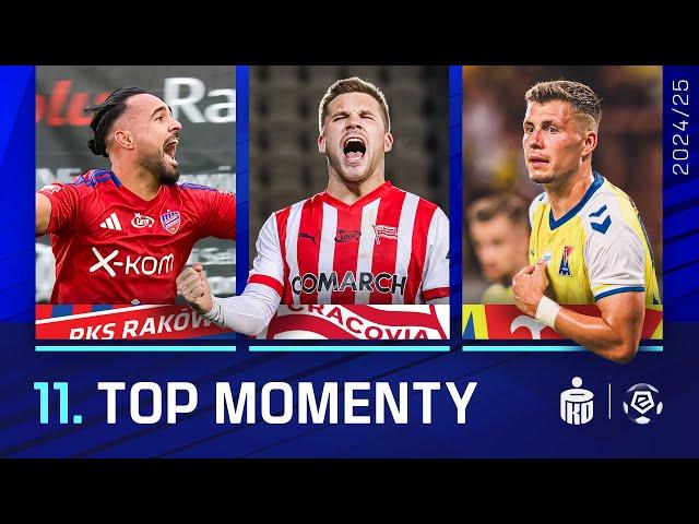 TOP MOMENTY | WSZYSTKIE GOLE 11. KOLEJKI | EKSTRAKLASA 2024/25