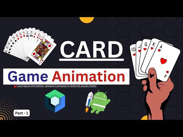 Jetpack Compose Card Game Animation UI-Design in android Studio Part-1| |JetpackCompose Animation