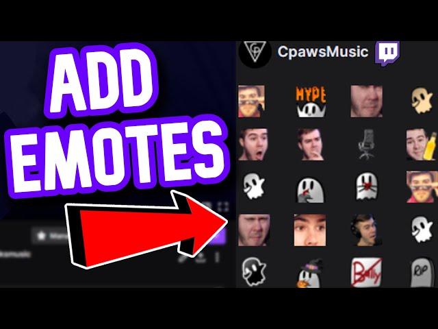 HOW TO SETUP TWITCH EMOTES(Super Easy)