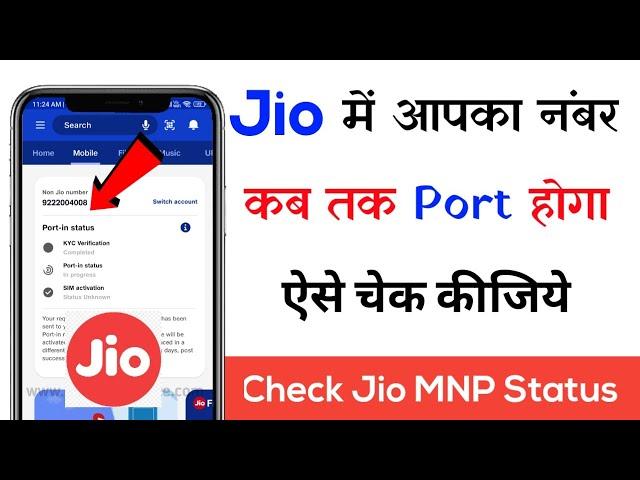 How To Track Jio MNP Status 2022  |  How To Check JIO Port Status in Hindi