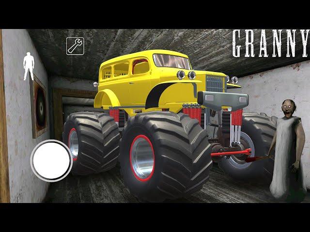 Playing Granny vs Monster Truck in Room !! Secret Update grandpa granny wala game definition hindi