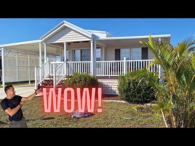 Huge Deck On This Fantastic Home That Needs Sold (Harbor Lakes RV Resort Port Charlotte Florida)!