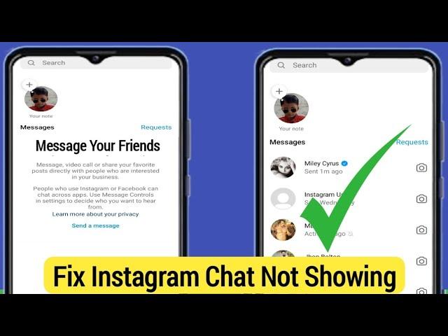 How To Fix Instagram Message Not Showing Problem (2023) | Instagram message chat not showing