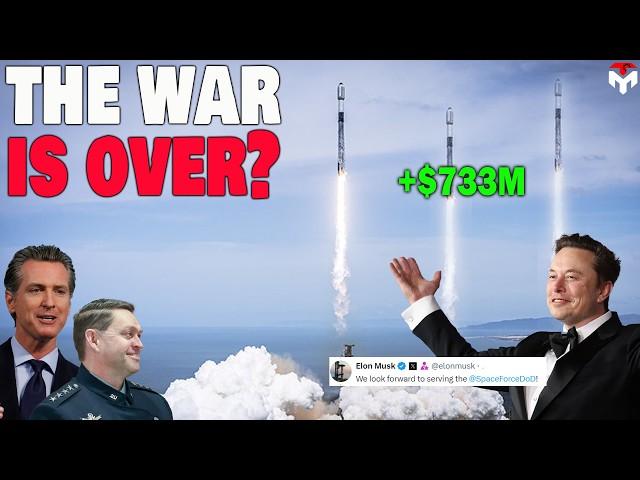 CALI Governor, Space Force surprisingly 'Sided with Elon', SpaceX got $733M Contract???