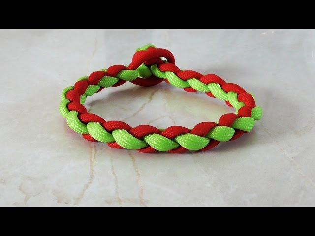 How To Tie A Four Strand Round Braid Paracord Survival Bracelet