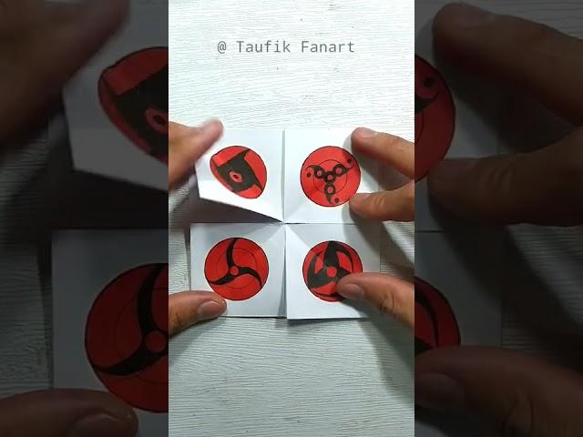 Sharingan Evolution Magic Card #drawing #short #shorts #anime #naruto #sharingan