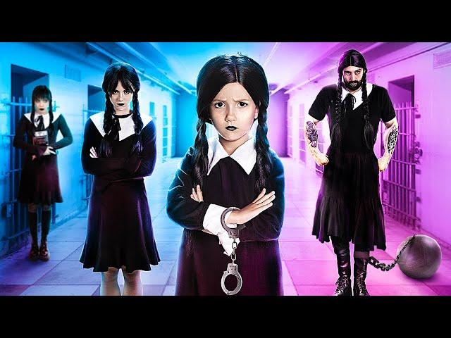 Wednesday Addams vs vampier in de gevangenis! Vampiers in het echte leven!