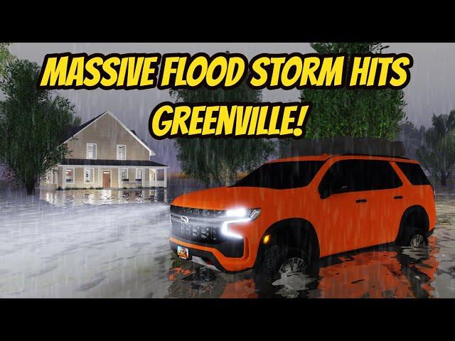 Greenville, Wisc Roblox l HUGE FLOOD RAIN STORM Tornado Special F3X Roleplay