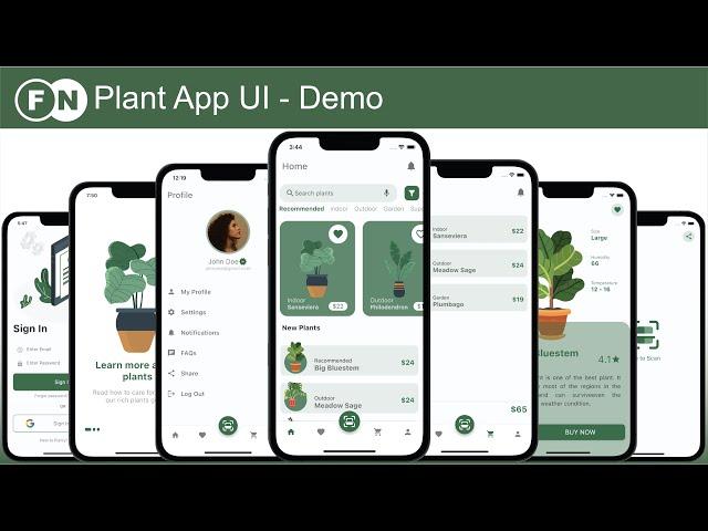 Flutter UI Design - Plant App - Demo