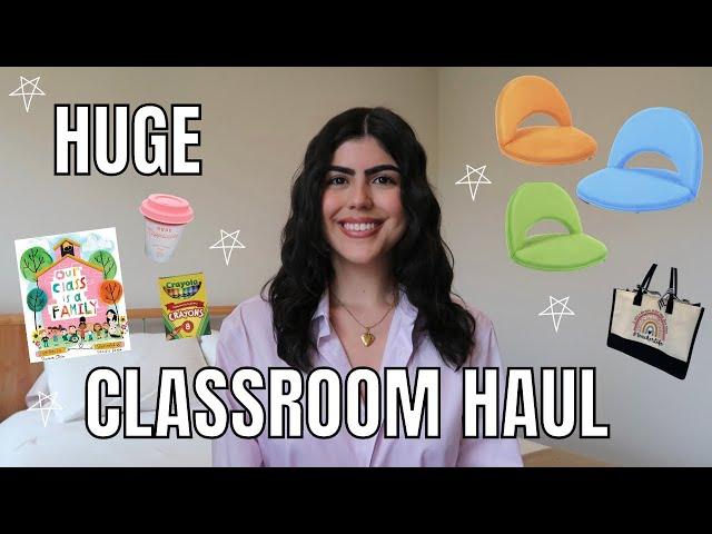 HUGE CLASSROOM HAUL! FIRST-YEAR EARLY CHILDHOOD TEACHER! | Gabriella Mortola