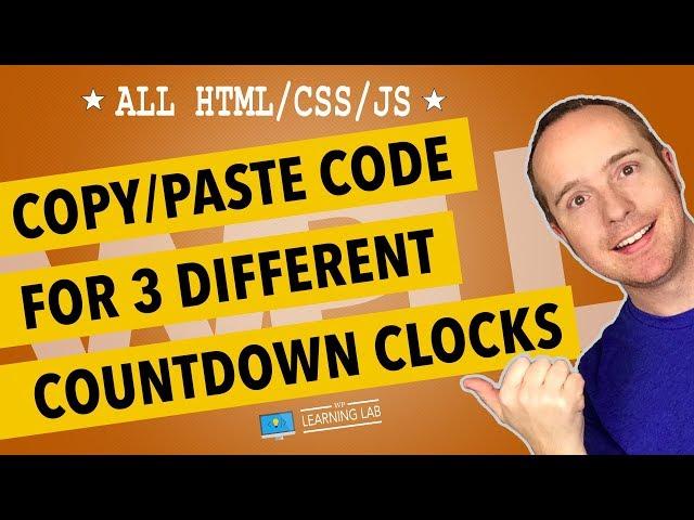 3 WordPress Countdown Clock Designs Without A Plugin - Codepen in WordPress