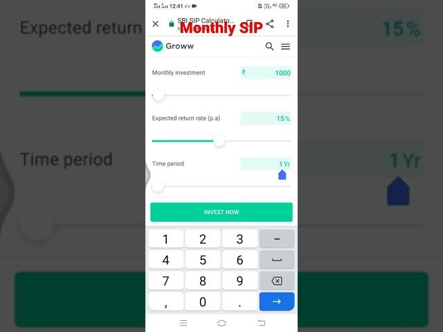 Sbi SIP calculate#mutualfunds sip#