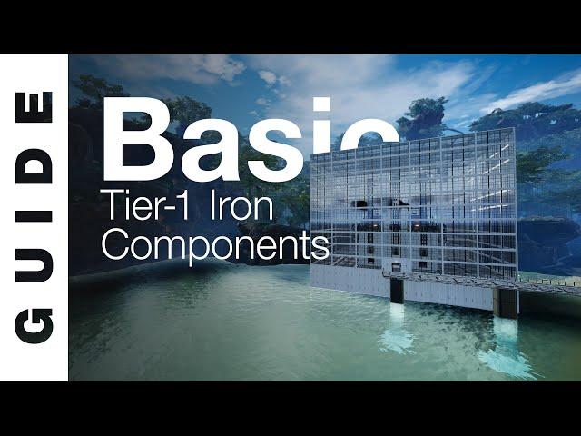 100% EFFICIENT Early Game Tier-1 Iron Factory [SATISFACTORY GUIDE]