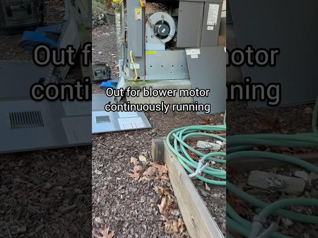 Service Call Chronicles Ep.4 - Blower running continuous #hvac #heat #service #troubleshooting #reel